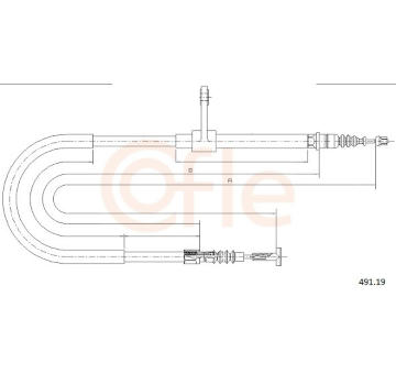 Tazne lanko, parkovaci brzda COFLE 491.19