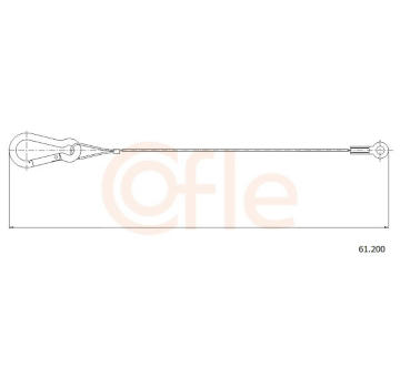 Tažné lanko, parkovací brzda COFLE 61.200