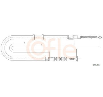 Tazne lanko, parkovaci brzda COFLE 631.13