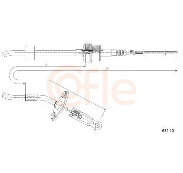 Lanko ovládania spojky COFLE 632.10