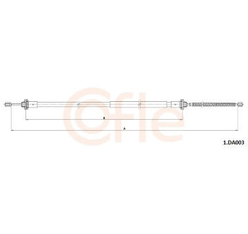 Tažné lanko, parkovací brzda COFLE 92.1.DA003