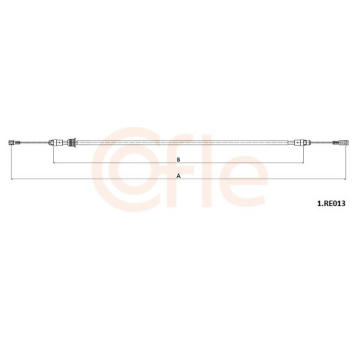 żażné lanko parkovacej brzdy COFLE 92.1.RE013