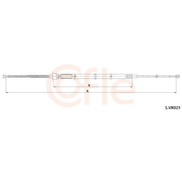 żażné lanko parkovacej brzdy COFLE 92.1.VK023