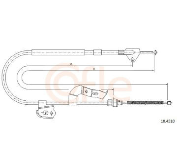 Tazne lanko, parkovaci brzda COFLE 92.10.4510