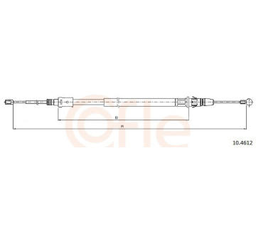 Tažné lanko, parkovací brzda COFLE 92.10.4612