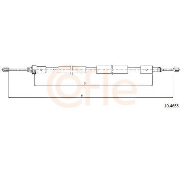 Tažné lanko, parkovací brzda COFLE 92.10.4655
