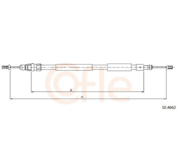 Tažné lanko, parkovací brzda COFLE 92.10.4662
