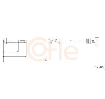 Tažné lanko, parkovací brzda COFLE 92.10.5415