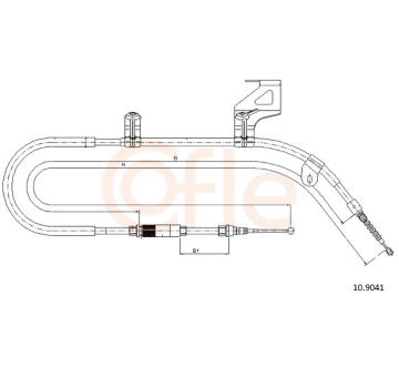 Tažné lanko, parkovací brzda COFLE 92.10.9041