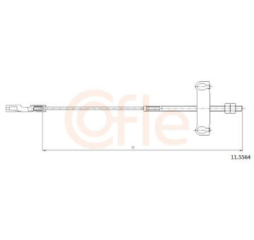 Tažné lanko, parkovací brzda COFLE 92.11.5564