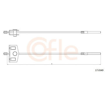Tazne lanko, parkovaci brzda COFLE 92.17.0349