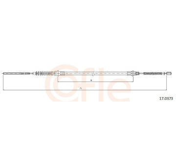 żażné lanko parkovacej brzdy COFLE 92.17.0373