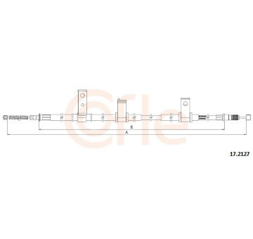 żażné lanko parkovacej brzdy COFLE 92.17.2127