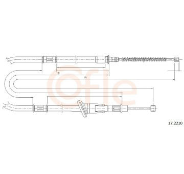 Tazne lanko, parkovaci brzda COFLE 92.17.2210