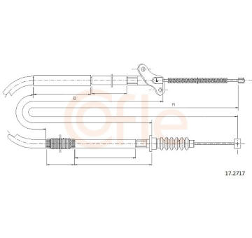 żażné lanko parkovacej brzdy COFLE 92.17.2717