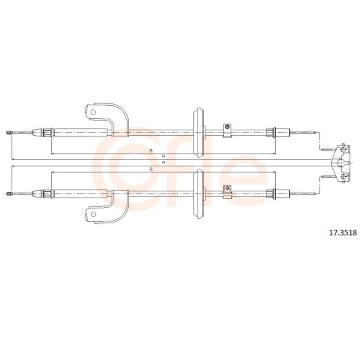 Tazne lanko, parkovaci brzda COFLE 92.17.3518