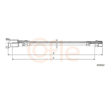 Hřídel tachometru COFLE 92.S03032
