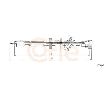 Hřídel tachometru COFLE 92.S05005