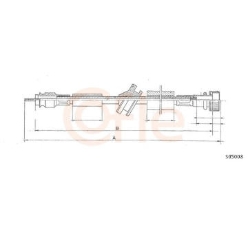 Hriadeľ tachometra COFLE 92.S05008