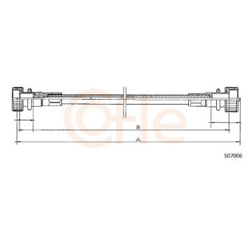 Hřídel tachometru COFLE 92.S07006