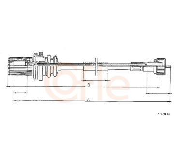 Hřídel tachometru COFLE 92.S07038