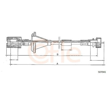 Hřídel tachometru COFLE 92.S07041