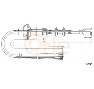 Hřídel tachometru COFLE 92.S07045