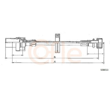 Hřídel tachometru COFLE 92.S08013