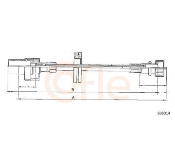 Hřídel tachometru COFLE 92.S08014