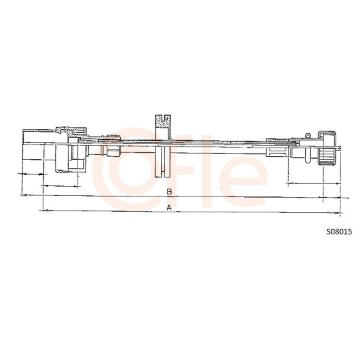 Hřídel tachometru COFLE 92.S08015