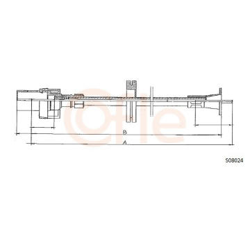 Hřídel tachometru COFLE 92.S08024