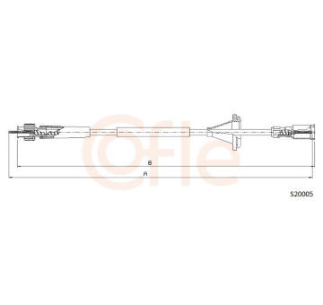 Hřídel tachometru COFLE 92.S20005