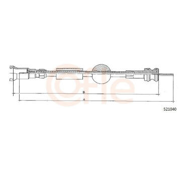 Hřídel tachometru COFLE 92.S21040