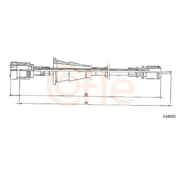Hřídel tachometru COFLE 92.S24005