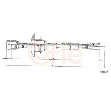 Hřídel tachometru COFLE 92.S24015