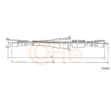 Hřídel tachometru COFLE 92.S24020