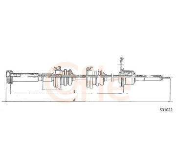 Hřídel tachometru COFLE 92.S31022