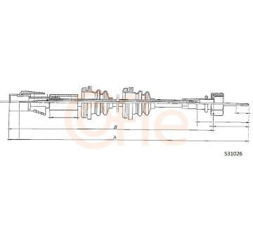 Hřídel tachometru COFLE 92.S31026