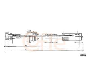 Hřídel tachometru COFLE 92.S31032