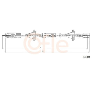 Hřídel tachometru COFLE 92.S31034