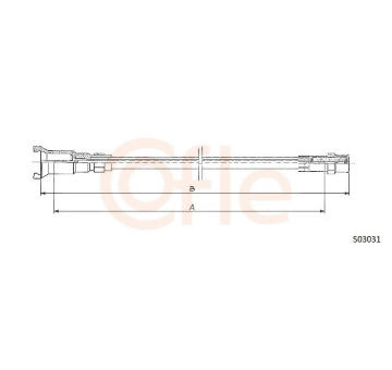 Hriadeľ tachometra COFLE S03031