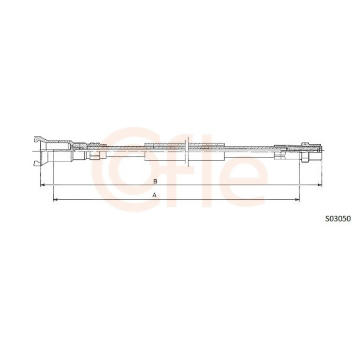 Hriadeľ tachometra COFLE S03050