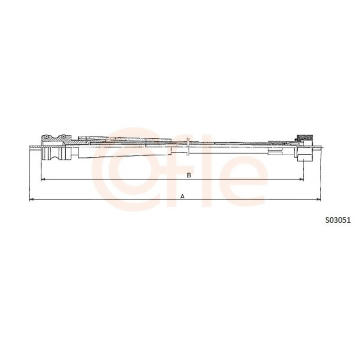 Hriadeľ tachometra COFLE S03051