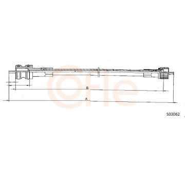 Hřídel tachometru COFLE S03062