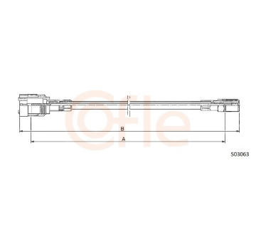 Hřídel tachometru COFLE S03063