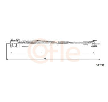 Hriadeľ tachometra COFLE S03090