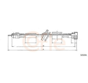 Hriadeľ tachometra COFLE S05006