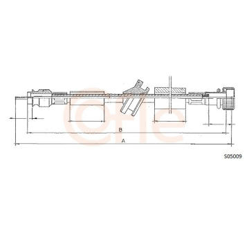 Hřídel tachometru COFLE S05009