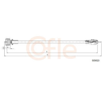 Hřídel tachometru COFLE S05023