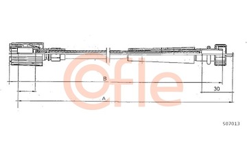 Hřídel tachometru COFLE S07013